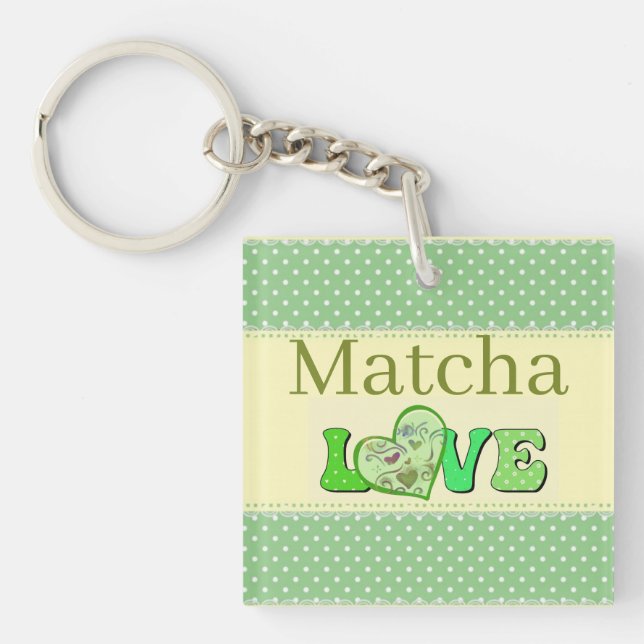Matcha Love Keychain (Front)