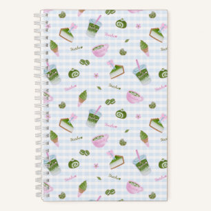 Matcha Lover Blue Notebook