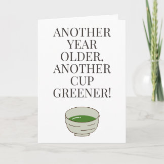 Matcha Lover Inspired Birthday Card - Blank
