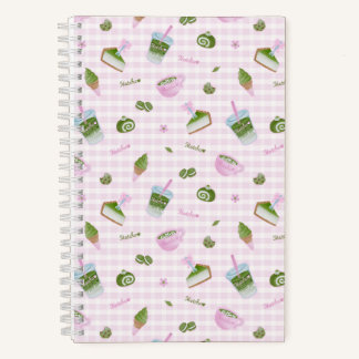 Matcha Lover Pink Notebook