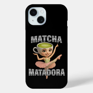 Matcha Matadora  Grace Meets Green Energy iPhone 15 Case
