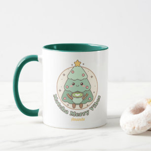 Matcha Merry Vibes Christmas Tree Mug