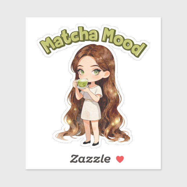 Matcha Mood Aesthetic Design Cute Green Tea Vibes (Sheet)