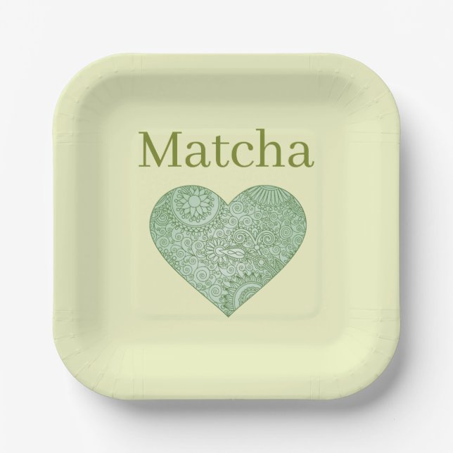 Matcha Paper Plate (Front)
