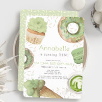 Matcha Sweets Green Tea Party Girl Birthday