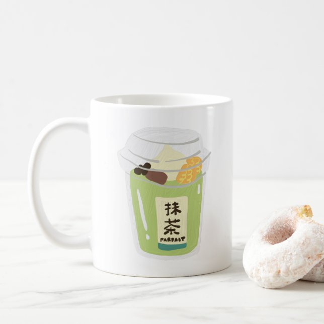 Matcha Tea Coffee Mug (With Donut)