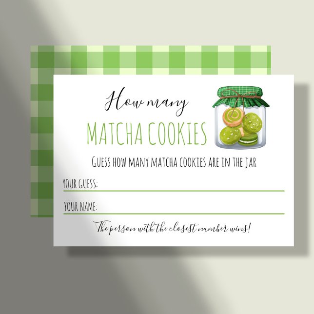 Matcha Theme Party Game Guessing Card (Creator Uploaded)