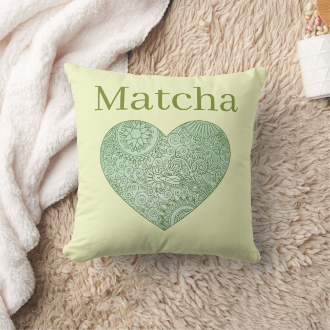 Matcha Throw Pillow (Blanket)