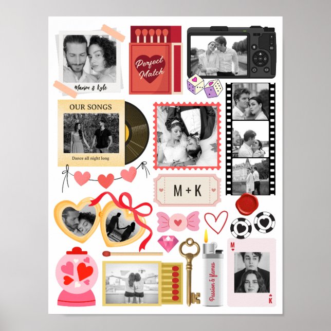 Matchbox Picture Collage Perfect Match Soulmate Poster (Front)