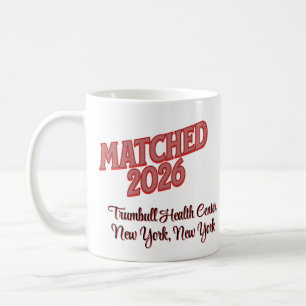 Matched 2026 Personalized Residency Match Day Gift Coffee Mug
