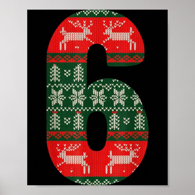 Matching 67 Christmas Ugly Sweater Meme Number 6  Poster (Front)