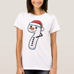 Matching 67 Snowman Couple Christmas Meme - Number T-Shirt