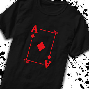 Matching Ace Diamonds Suit Playing Cards Modern T-Shirt