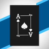 Matching Ace Spades Suit Playing Cards Modern