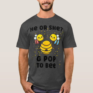Matching Baby Gender Reveal Party He Or She G Pop T-Shirt