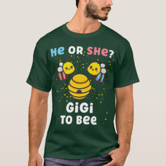 Matching Baby Gender Reveal Party He Or She Gigi T T-Shirt