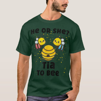 Matching Baby Gender Reveal Party He Or She Tia To T-Shirt