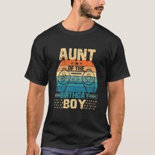 Matching Birthday Gamer Vintage Aunt Of The Birthd T-Shirt