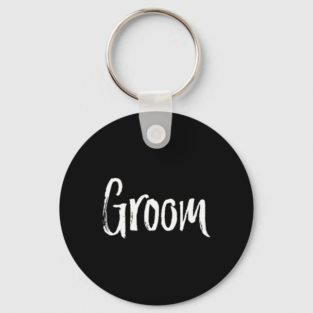 Matching Bride And Groom Couples Wedding  Key Ring (Front)