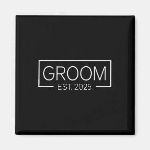 Matching Bride And Groom Married 2025 Mr Mrs Coupl Magnet