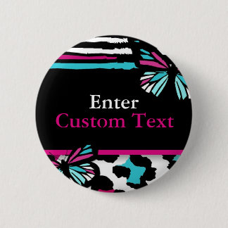 Matching Butterfly Animal Print Buttons