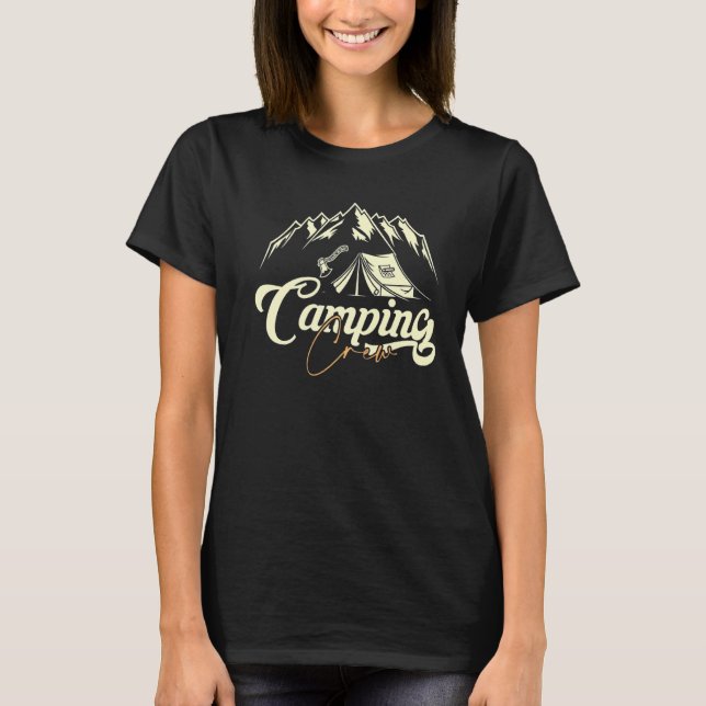 Matching Camping Crew Family Group Camper Road Tri T-Shirt (Front)