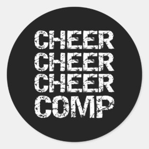 Matching Cheerleader Competition Gift Cheer Cheer Classic Round Sticker