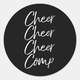 Matching Cheerleading Competition Group Shirts Che Classic Round Sticker