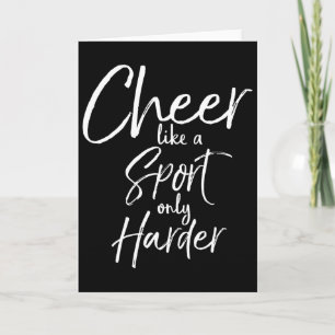 Matching Cheerleading Team Cheer Like A Sport Only Card