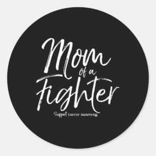 Matching Childhood Cancer Awareness Gift Mum of a Classic Round Sticker