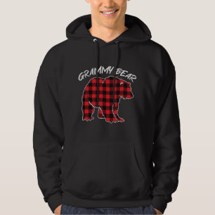 Matching Christmas Pajama Gift Red Plaid Grammy Be Hoodie