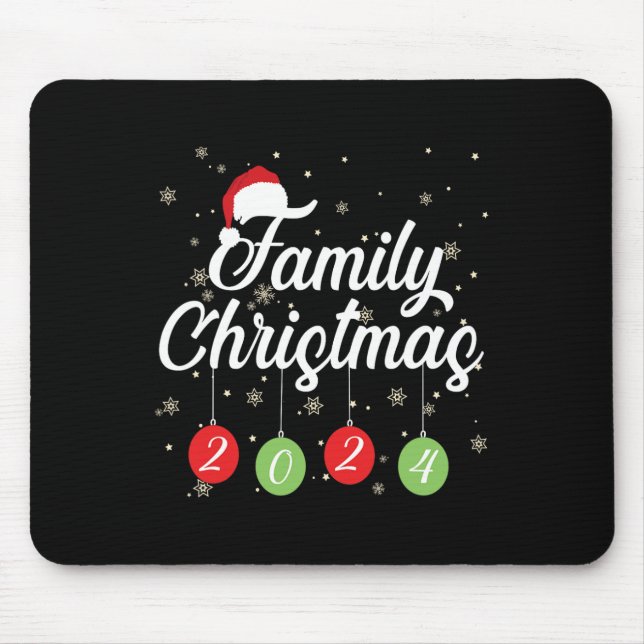 Matching Christmas Santa and Gifts Family Christma Mouse Pad (Front)