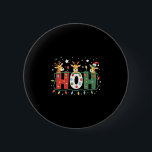 Matching Christmas Santa Hat Ho Ho Ho Giraffe Anim 6 Cm Round Badge<br><div class="desc">Matching Christmas Santa Hat Ho Ho Ho Giraffe Animal Xmas T-Shirt</div>