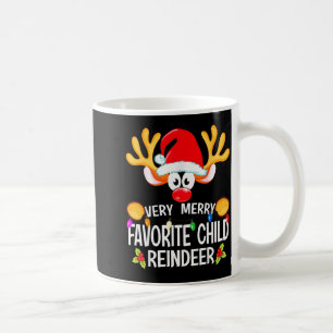 Matching Christmas Very Merry Favorite Child Reind Coffee Mug