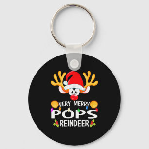 Matching Christmas Very Merry Ps Reindeer Key Ring