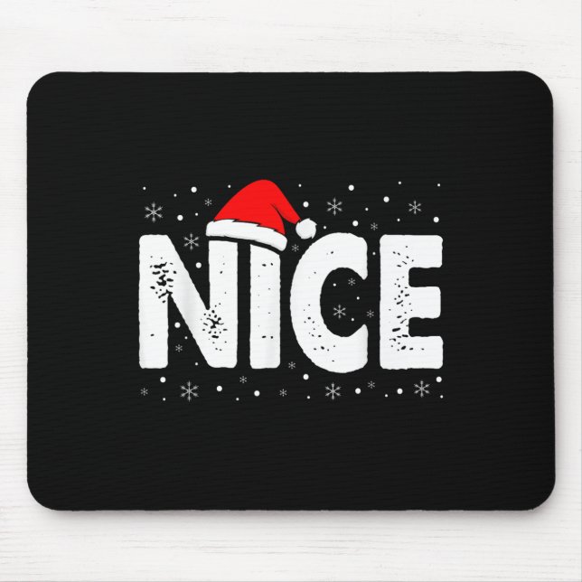 Matching Co. Naughty Or Nice Christmas - Uni-adult Mouse Pad (Front)