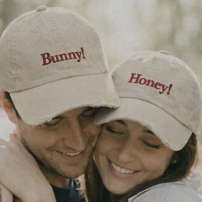 Matching Couple Embroidered Baseball Cap (Creator Uploaded)