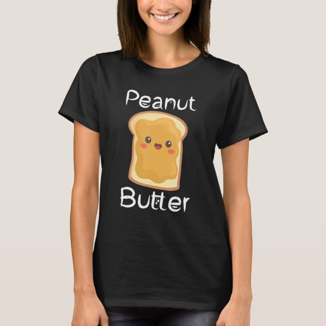 Matching Couple Peanut Butter And Jelly Cool Outfi T-Shirt (Front)