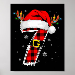 Matching Couples Christmas 6 7 Six Seven Meme Slan Poster