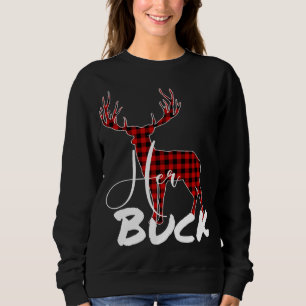 Matching Couples Christmas Pyjamas Buffalo Plaid H Sweatshirt