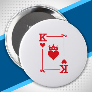 Matching Couples Halloween Costume King of Hearts 10 Cm Round Badge