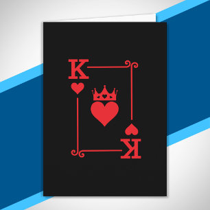 Matching Couples Halloween Costume King of Hearts Card