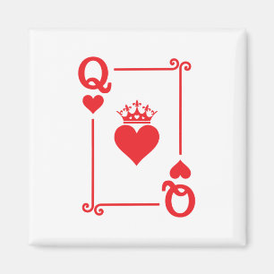 Matching Couples Halloween Costume Queen of Hearts Magnet