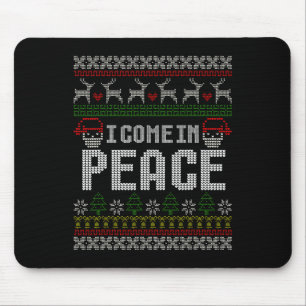 Matching Couples Ugly Christmas Sweater I Come In Mouse Pad