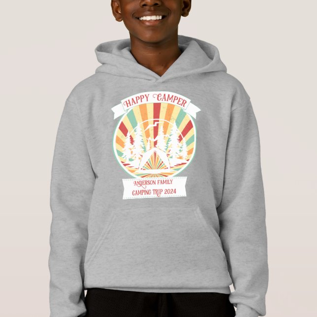 Matching customisable family camping, add name (Front)