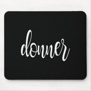 Matching Donner Christmas Text Only Brown Green Re Mouse Pad