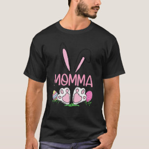 Matching Egg Hunter Cute Bunny Ears Easter Momma W T-Shirt