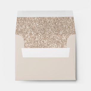 Matching Envelope A2   Elegant Champagne Glitter 