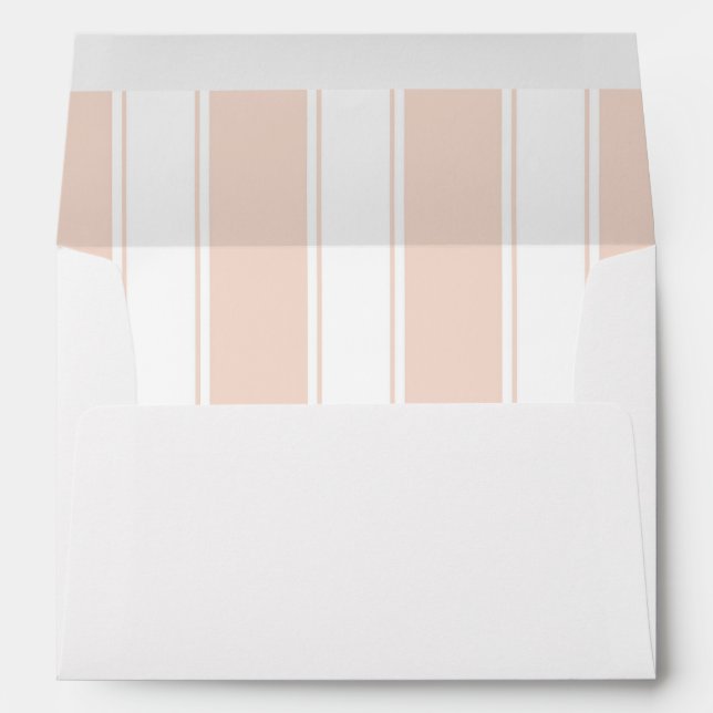 Matching envelope preppy stripes Bat Mitzvah (Back (Bottom))
