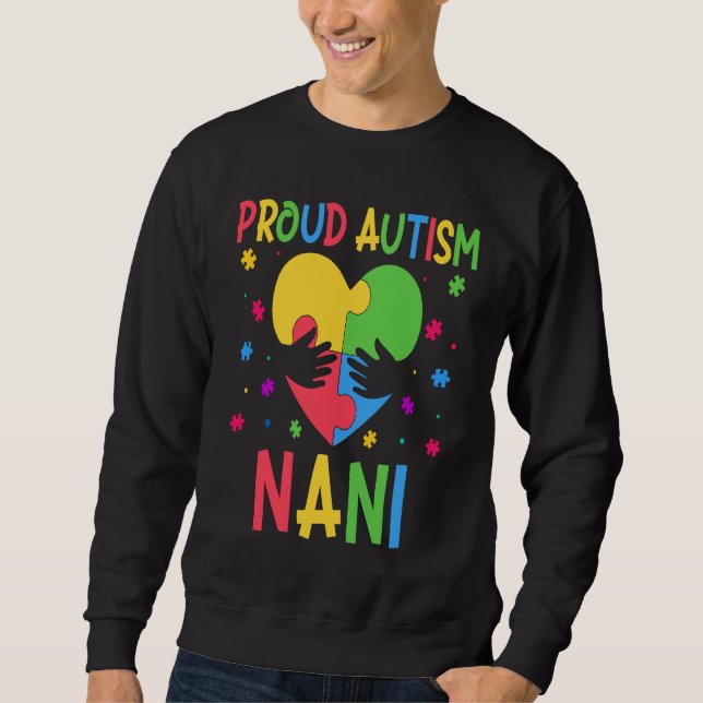 Matching Family Autism Awareness Month Proud Autis Sweatshirt (Front)